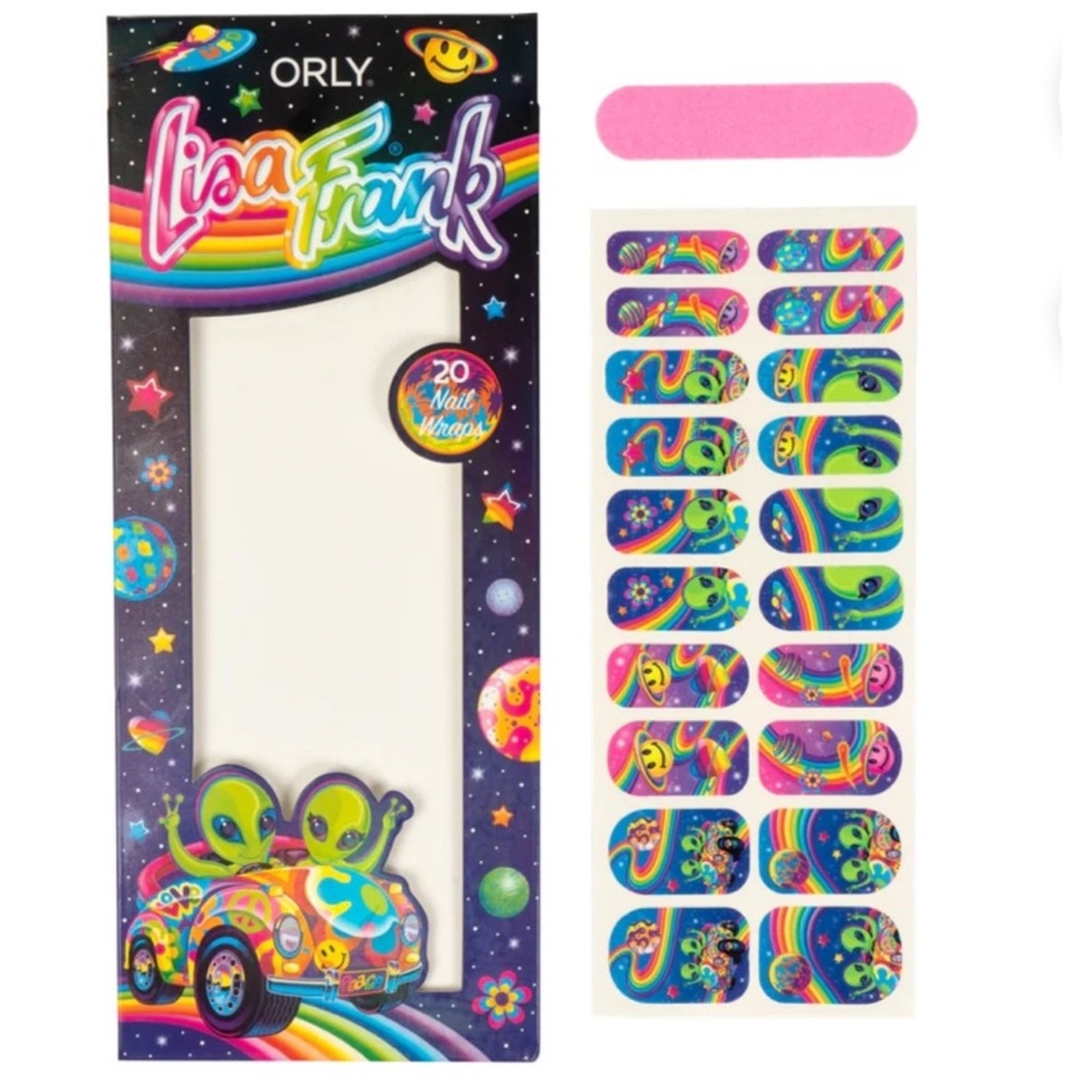 NWT Orly Lisa Frank Zoomer & Zorbit alien Nail Wraps